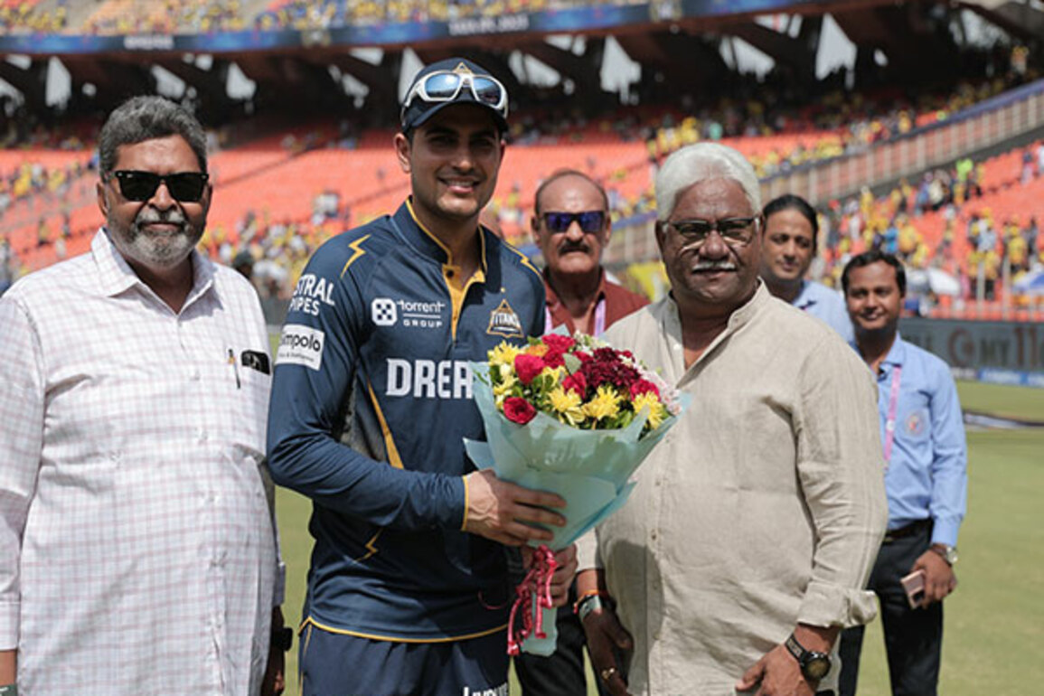 Gujarat Cricket Association felicitates Shubman Gill