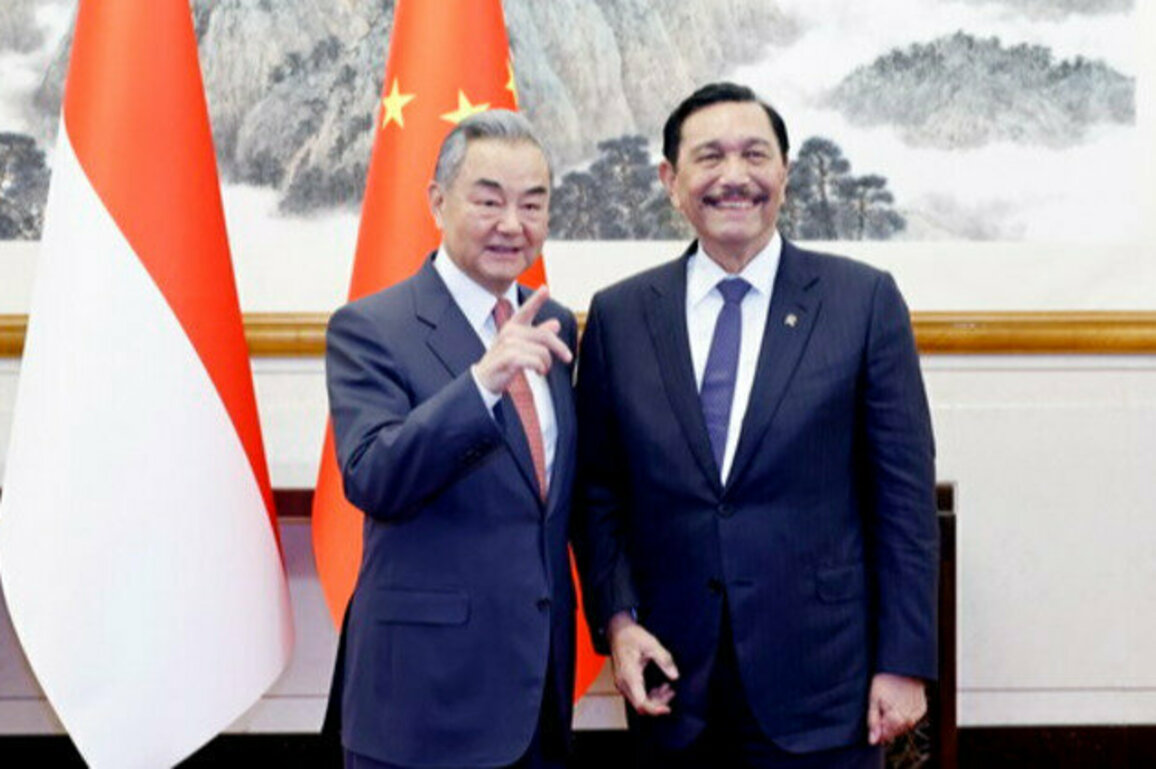 Chinese FM meets chairman of Indonesia's National Economic Council
