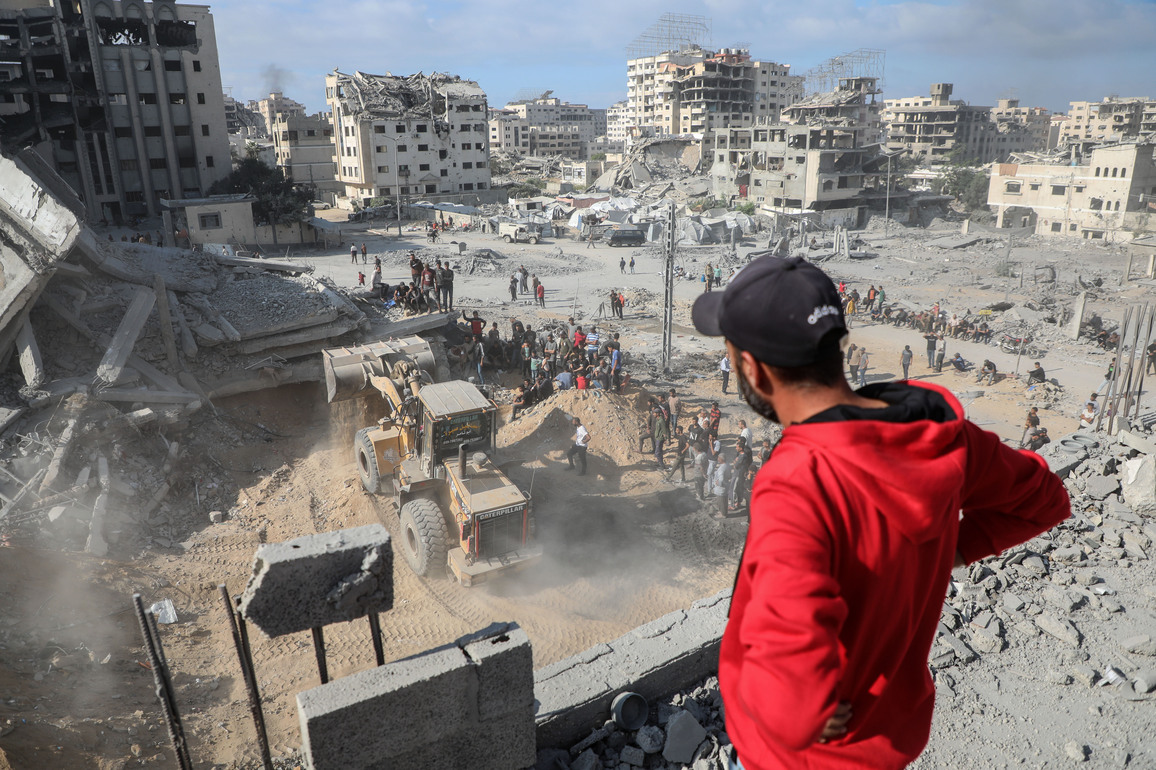 MIDEAST-GAZA CITY-ISRAELI AIRSTRIKE-DAMAGE