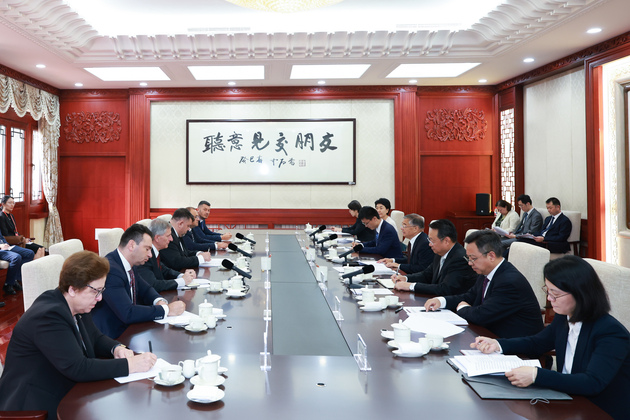 CHINA-BEIJING-LI SHULEI-BULGARIAN SOCIALIST PARTY DELEGATION-MEETING (CN)