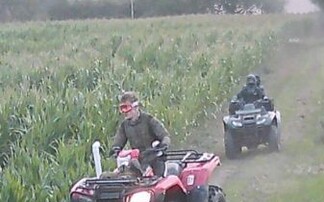 Quad bike group's joyride on farmland leads to crop damage