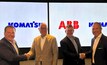 Executives from both firms announced the collaboration on Monday. Photo: ABB