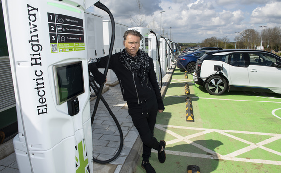 Ecotricity founder Dale Vince at the firm's Electric Highway | Credit: Ecotricity