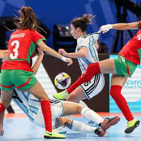 (SP)PHILIPPINES-PASIG CITY-FUTSAL-WOMEN'S WORLD CUP 2025-ARGENTINA VS MOROCCO