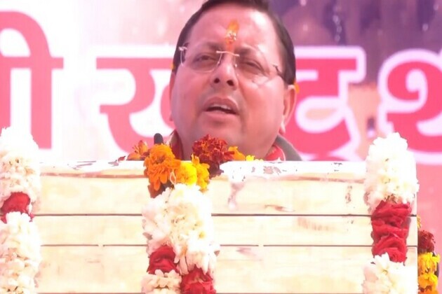 Uttarakhand CM Dhami attends Pran Pratishtha Mahotsav at Shri Khatu Shyam Dham