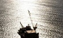 Bass Strait oil field platform.