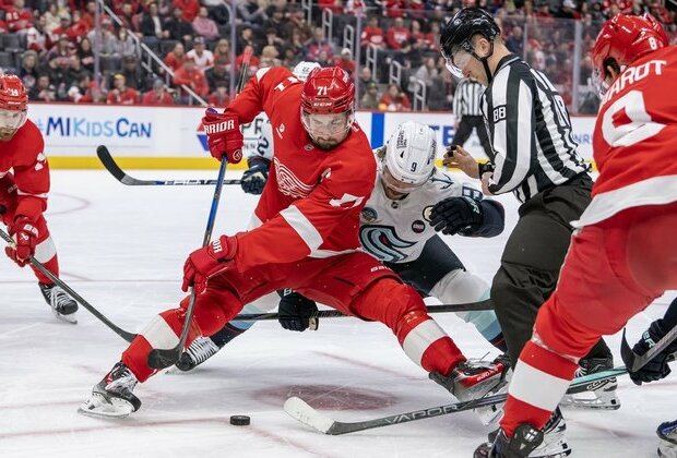 Hosting Sharks, Wings aim to make it eight straight wins