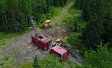 Drilling at Dixie in Red Lake, Ontario in Canada