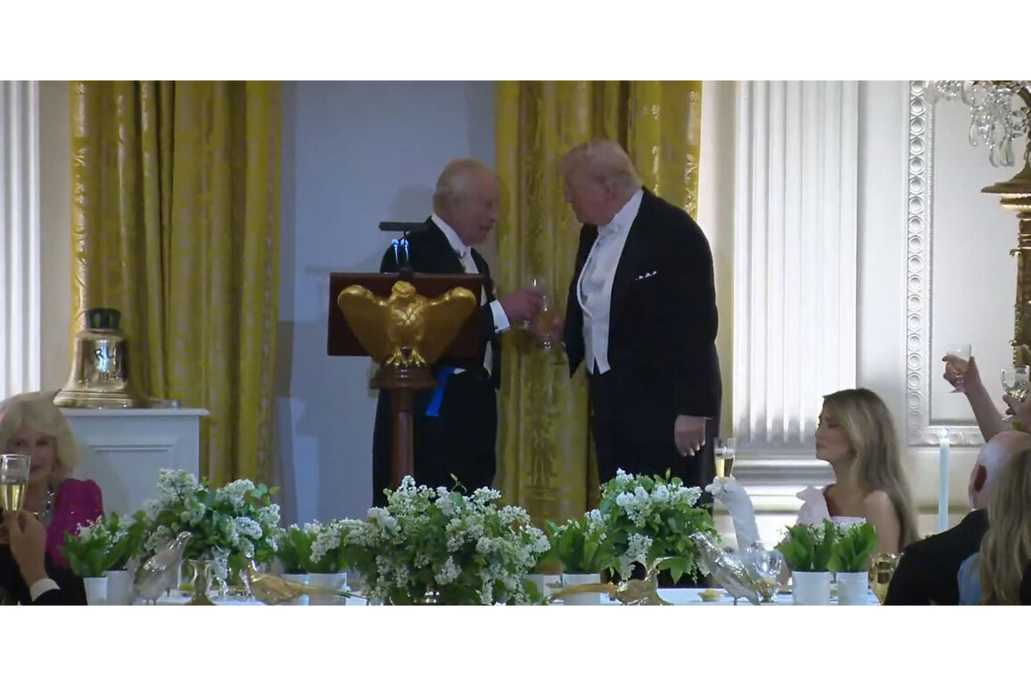 King Charles III stresses NATO's vital role in defending global freedom during White House toast