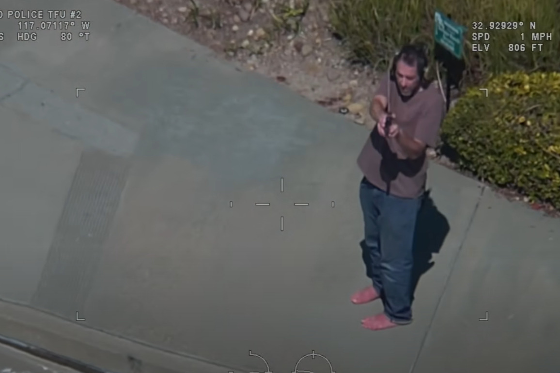 Video- San Diego SWAT snipers take down armed suspect during standoff