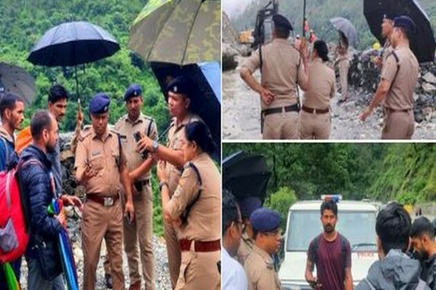 Uttarkashi SP inspects landslide zones on Yamunotri NH, reviews safety measures amid heavy rains