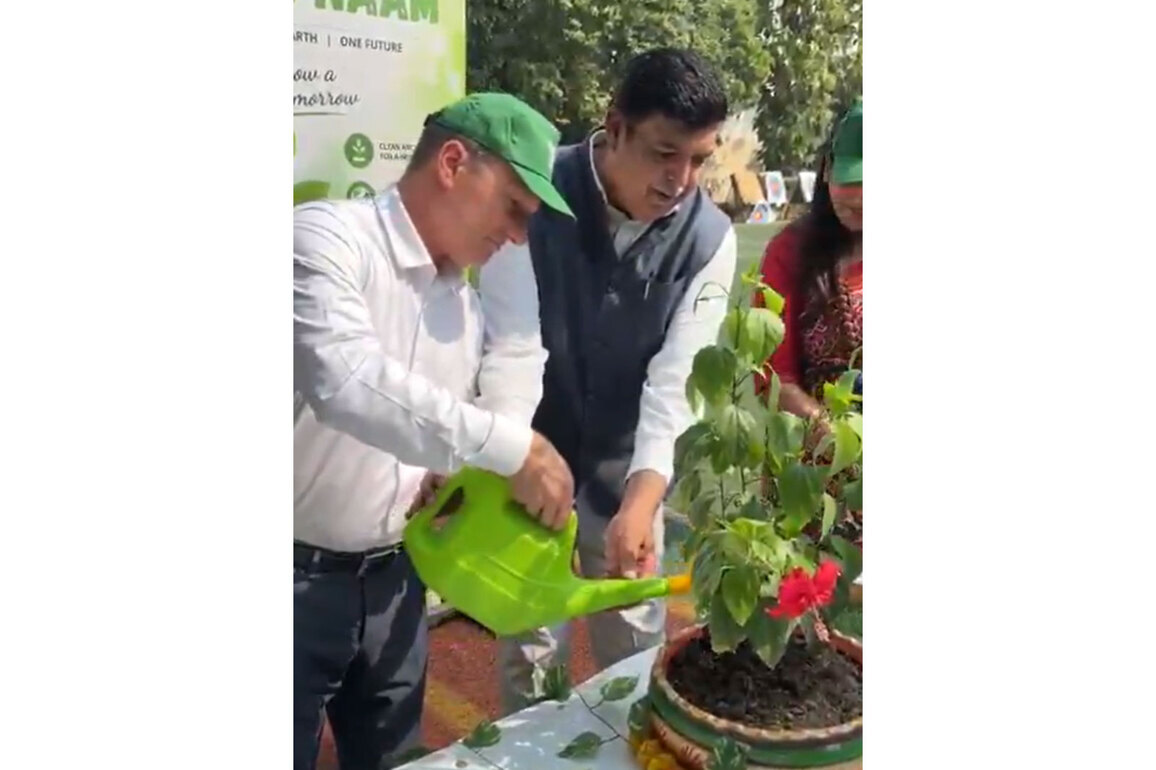 "A tree planted today is an investment for tomorrow": Israeli envoy marks World Environment Day with students