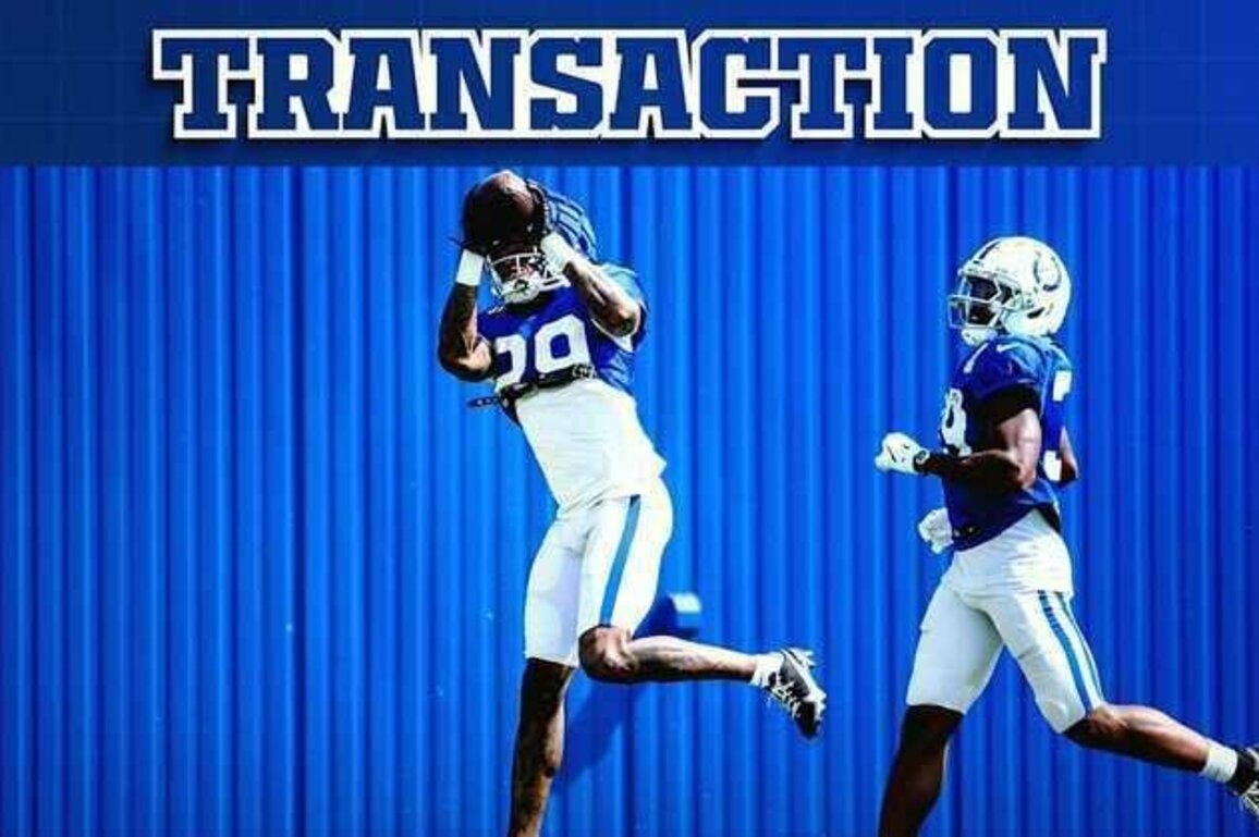 Colts release CB Keydrain Calligan from practice squad