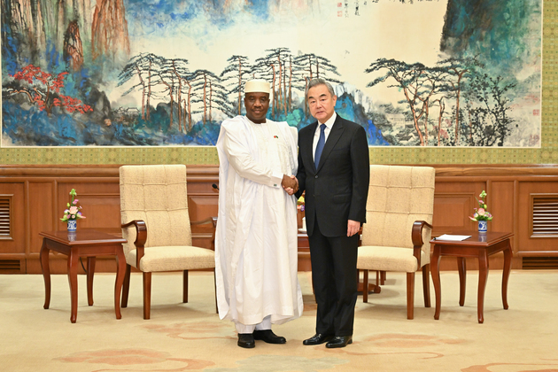 CHINA-BEIJING-WANG YI-ALHAJI MOHAMED SARJOH BAH-AFRICAN UNION-MEETING (CN)