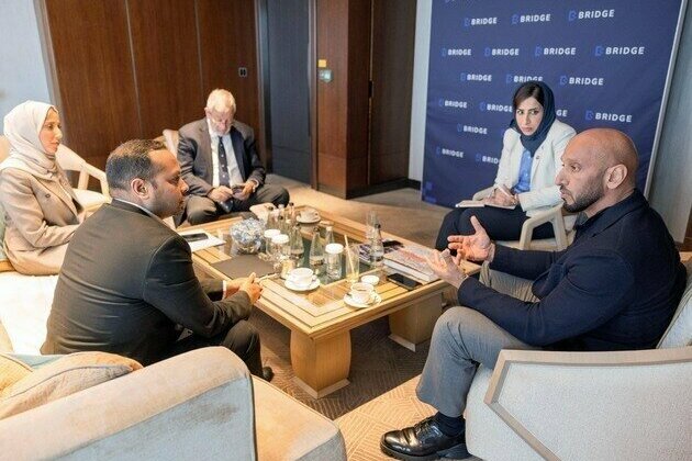 Abdulla Al Hamed holds talks with media leaders in London ahead of 'Bridge'