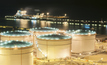 File photo: oil storage tanks at a refinery