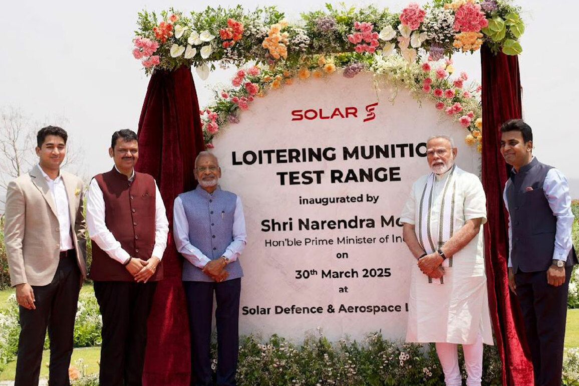 PM Modi visits Solar Defence facilties in Nagpur, launches loitering munition test range, MALE drone runway