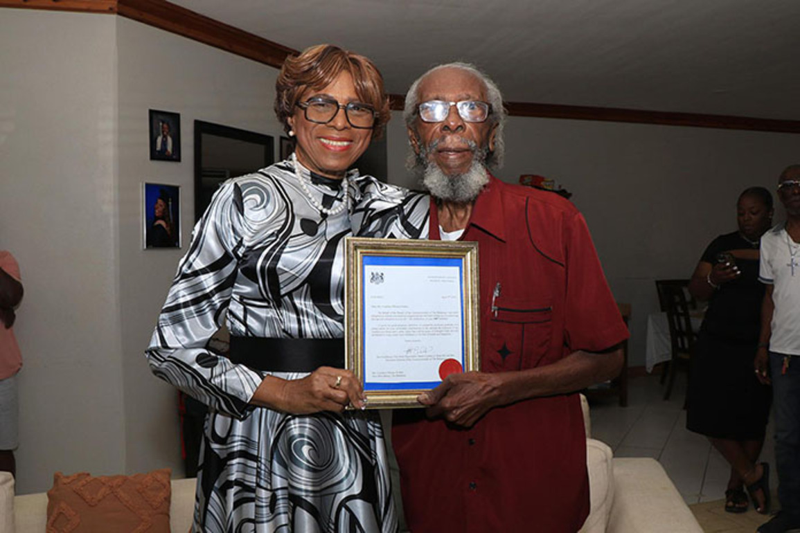 Governor General attended the 100th birthday celebration for Mr. Courtney Murray Forbes