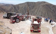 Drilling at Teck's Zafranal in Arequipa, Peru