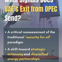 What signals does the UAE's exit from OPEC send?