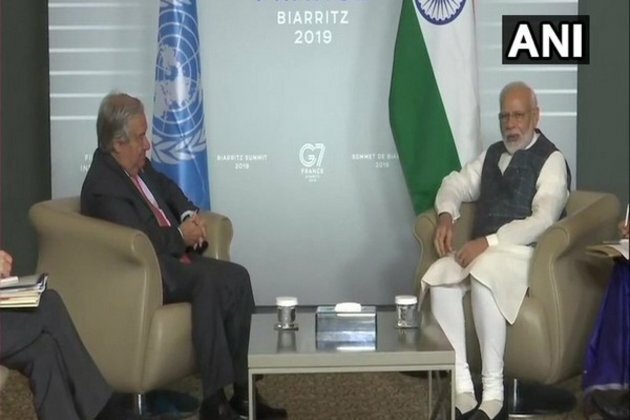 Modi meets UN Secy Gen at G7 in France