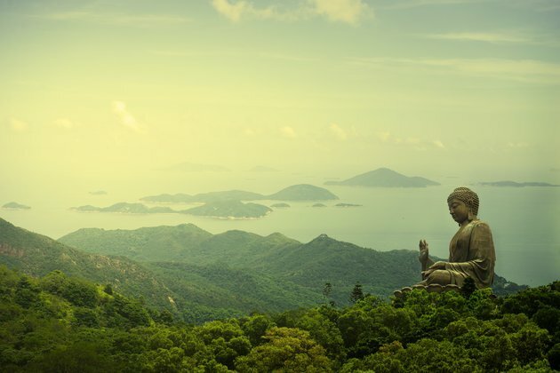 Where did Buddhism get its reputation for peace?
