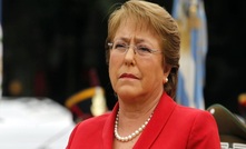 Iron stains president Michelle Bachelet