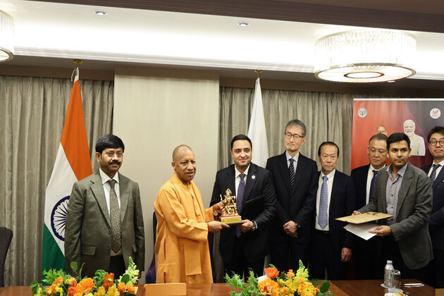 UP CM Yogi Adityanath meets leaders of Suzuki Motor, Minda Corporation in Tokyo