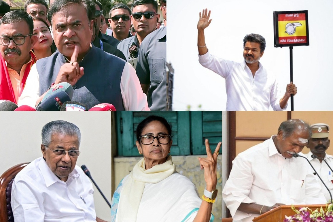 BJP makes history in Bengal, takes NDA to hat-trick victory in Assam; Vijay makes blockbuster debut in Tamil Nadu as UDF storms back in Keralam