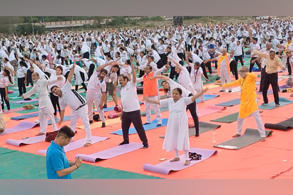 Gujarat: Yoga camp held in Vadodara ahead of International Yoga Day