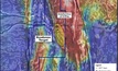  Boodanoo Target tenure on regional gravity overlying the greyscale TMI aeromagnetics image showing the DPT target outline