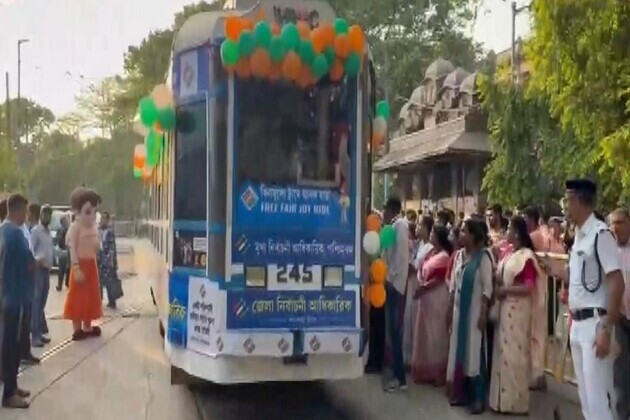 West Bengal CEO inaugurates election tram car in Kolkata to promote assembly polls