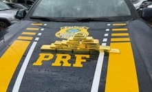 Barras de ouro pesaram 15,5 Kg