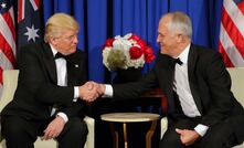 US President Donald Trump and Australian Prime Minister Malcolm Turnbull. 