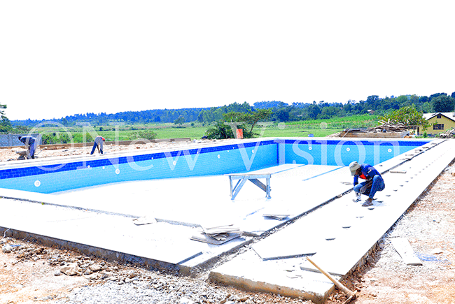   swimming pool is the new addition at usiika