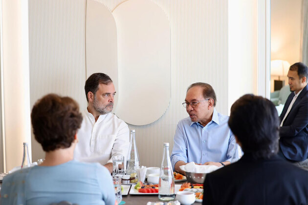 Rahul Gandhi meets Malaysian PM Anwar Ibrahim for breakfast meeting on sidelines of BRICS Summit