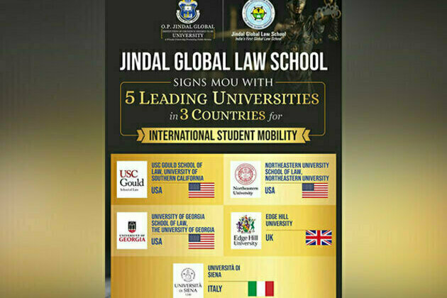 Jindal Global Law School signs agreements with top universities in US, UK and Italy for student mobility