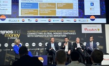 [Left-to-right] Kerry Stevenson, Michel Mamet, Jordan Eliseo, Alex Scanlon, and Alberto Migliucci speak on a gold panel at IMARC