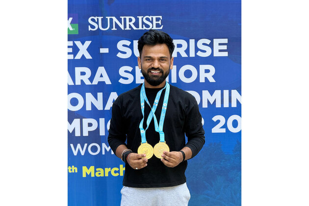 Krishna Nagar claims double gold at 7th Senior National Para Badminton Championship