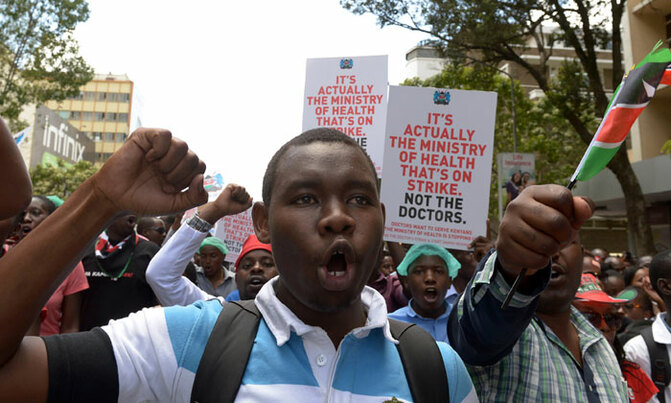 Kenyan doctors' union officials freed Kenyan doctors' union officials freed