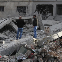 LEBANON-AL-MANARA-ISRAELI AIRSTRIKE-AFTERMATH