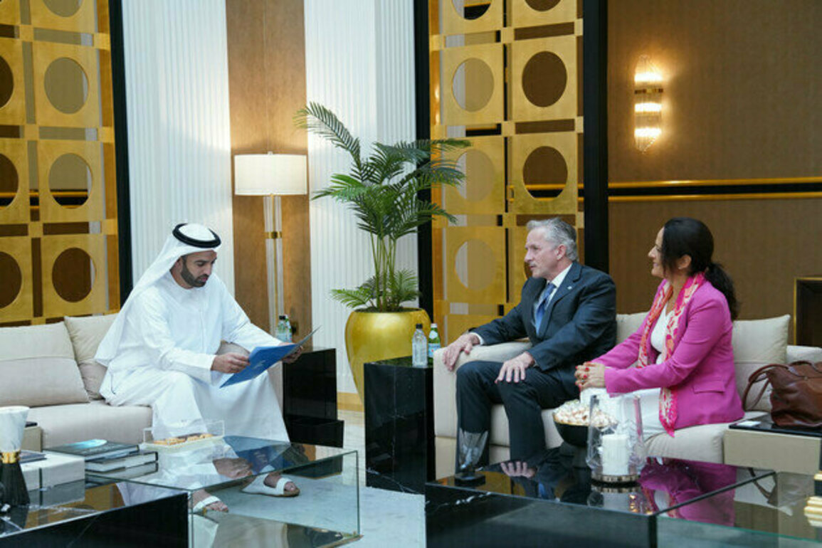 Crown Prince of Ras Al Khaimah receives WFP representative to GCC