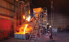 Worker at Tharisa's Voyager plant in South Africa 