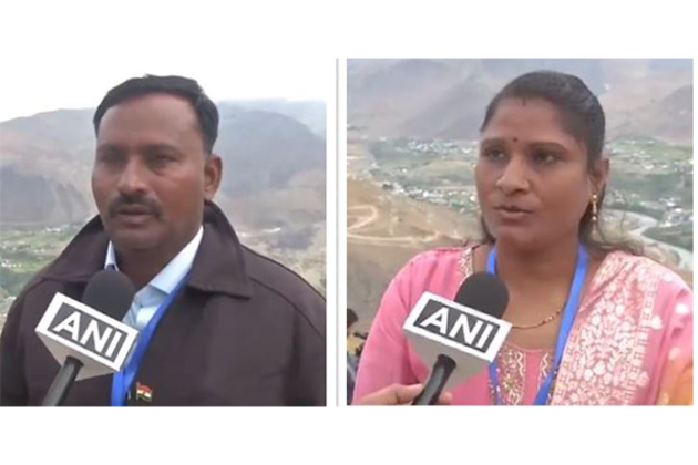 Families of Kargil war heroes gather at Lamochen Viewpoint to pay tributes