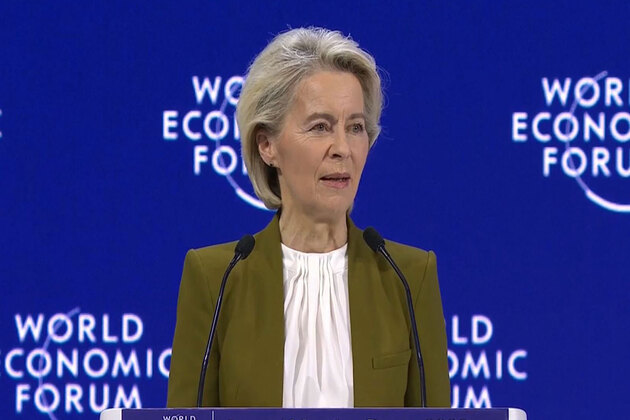 Extra US tariffs on European allies over Greenland would be a "mistake": EU Commission Prez von der Leyen at WEF 2026