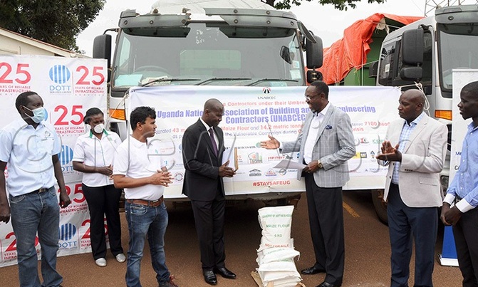 COVID-19: UNRA, contractors contribute 60 tonnes of food COVID-19: UNRA, contractors contribute 60 tonnes of food
