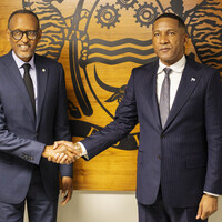 BOTSWANA-GABORONE-RWANDAN PRESIDENT-VISIT