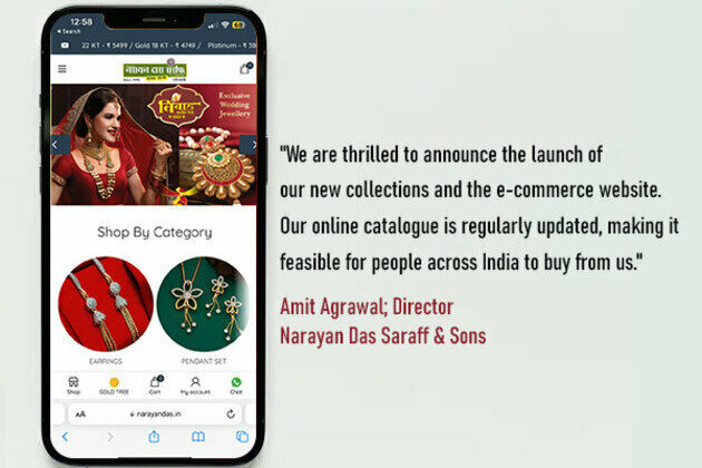 Narayan Das Saraff & Sons Jeweller's launches Boss Men's Jewellery, Pretty Daisy and Vivah collections in Varanasi, India