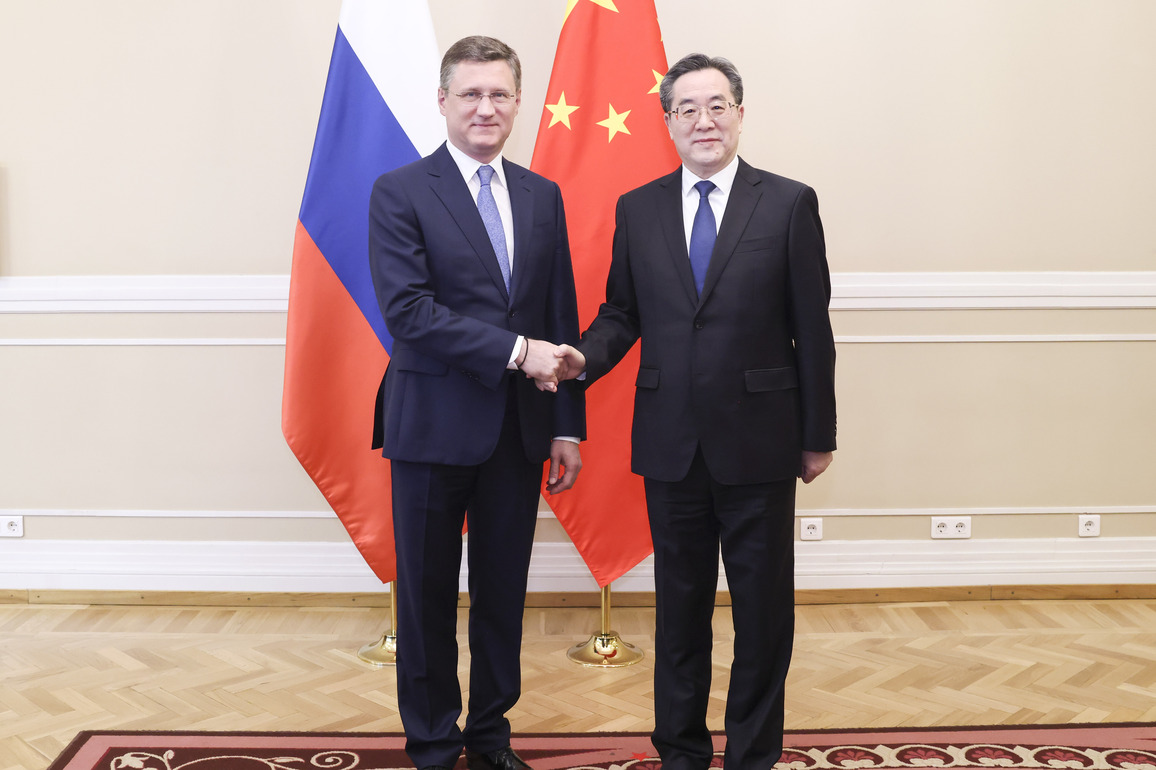 RUSSIA-ST. PETERSBURG-CHINA-DING XUEXIANG-RUSSIAN DEPUTY PM-MEETING