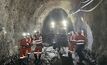 Underground at BHP's Leinster nickel mine.